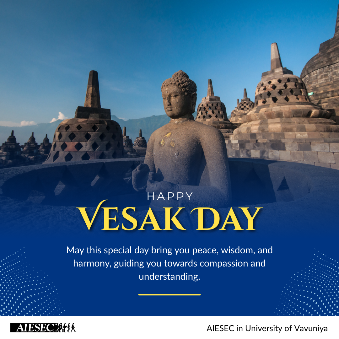 AIESEC poster: Blue and Gray Traditional Vesak Day Instagram Post